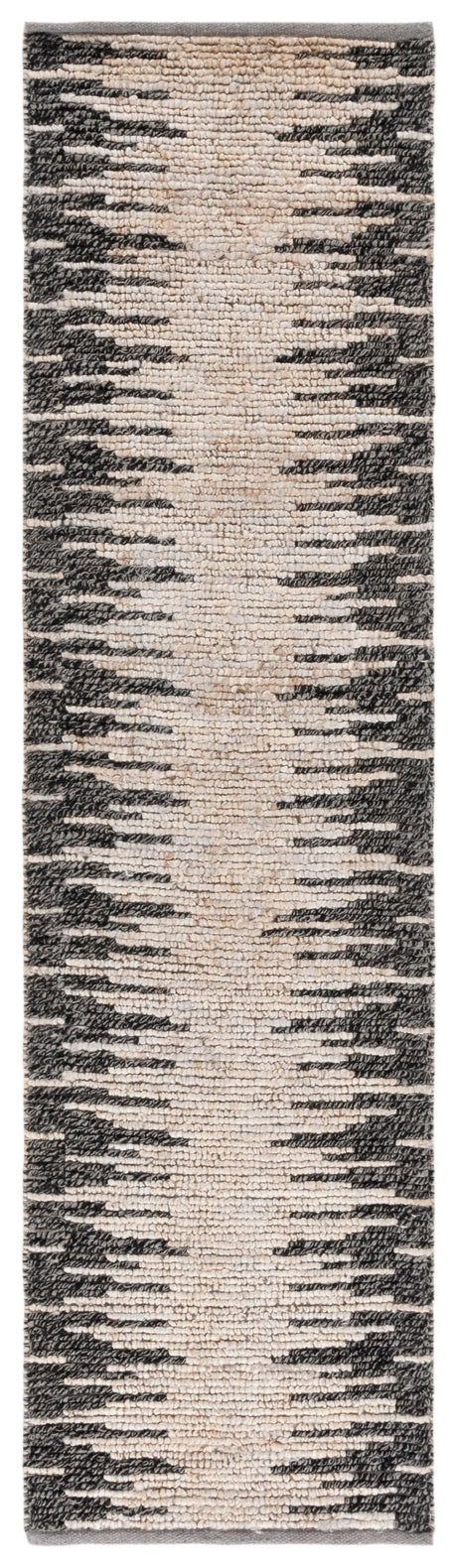 Safavieh Natural Fiber Nf953G Light Grey/Black Rug.