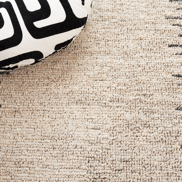 Safavieh Natural Fiber Nf953G Light Grey/Black Rug.