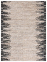 Safavieh Natural Fiber Nf953G Light Grey/Black Rug.