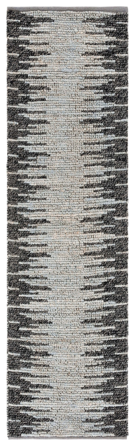 Safavieh Natural Fiber Nf953L Light Blue/Black Rug.