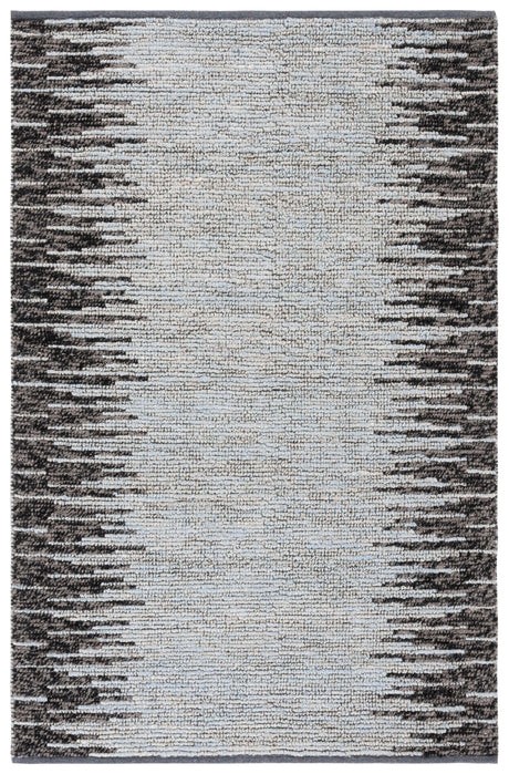 Safavieh Natural Fiber Nf953L Light Blue/Black Rug.