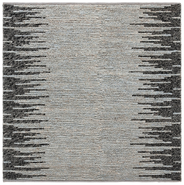 Safavieh Natural Fiber Nf953L Light Blue/Black Rug.