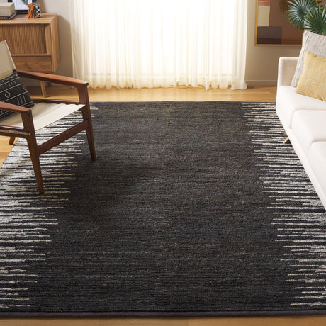 Safavieh Natural Fiber Nf953Z Black/Beige Rug.