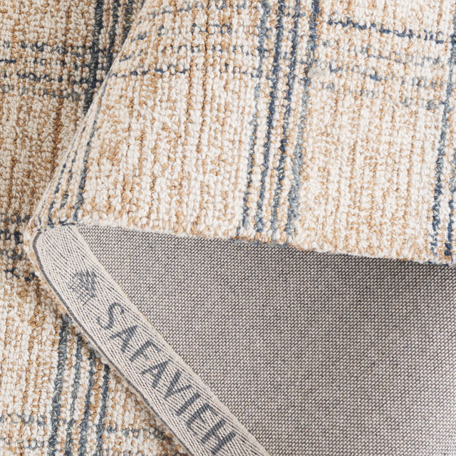 Safavieh Natural Fiber Nfb426M Blue/Beige Rug.