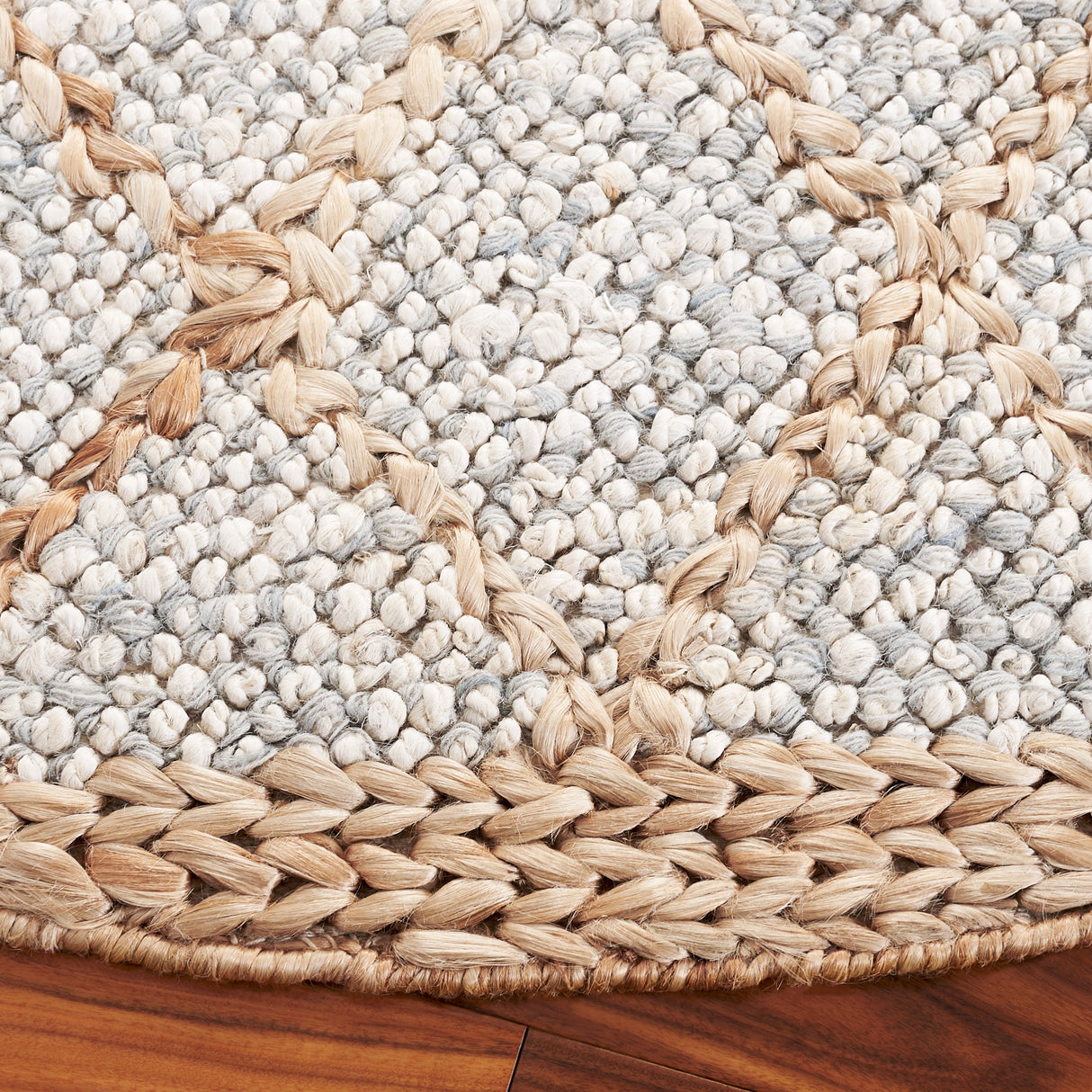 Safavieh Natural Fiber Nfb475F Grey/Bleach Rug.