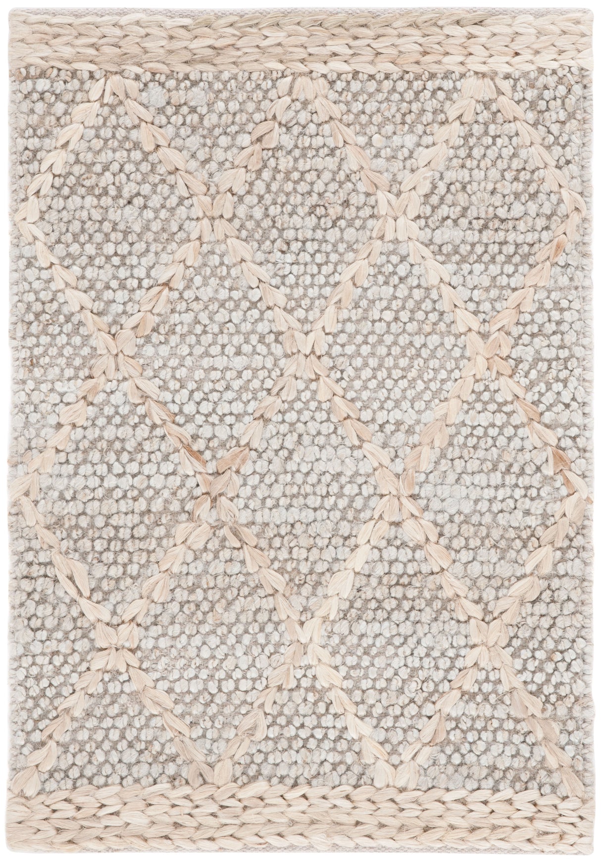 Safavieh Natural Fiber Nfb475G Grey/Natural Rug.
