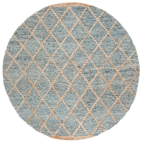 Safavieh Natural Fiber Nfb475M Light Blue/Natural Rug.