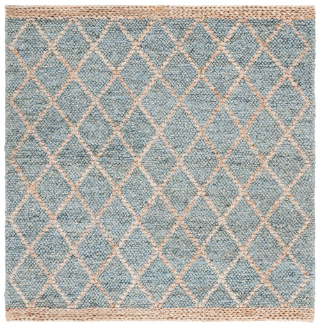 Safavieh Natural Fiber Nfb475M Light Blue/Natural Rug.