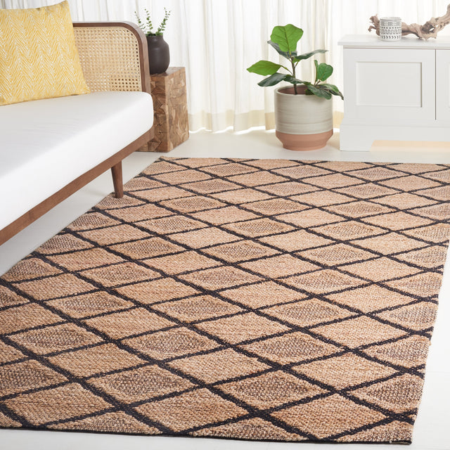 Safavieh Natural Fiber Nfb657Z Natural/Black Rug.