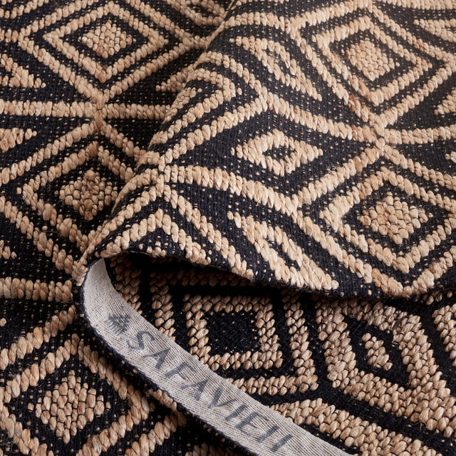 Safavieh Natural Fiber Nfb660Z Natural/Black Rug.