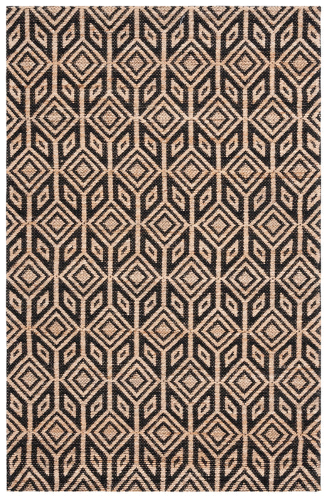 Safavieh Natural Fiber Nfb660Z Natural/Black Rug.