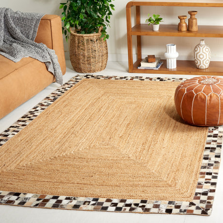 Safavieh Natural Fiber Nfb827A Natural/Grey Rug.