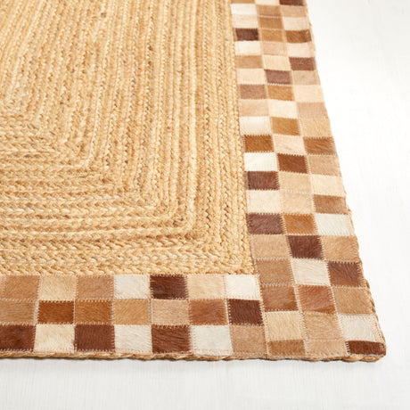 Safavieh Natural Fiber Nfb828A Natural/Brown Rug.