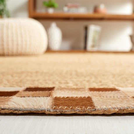 Safavieh Natural Fiber Nfb828A Natural/Brown Rug.