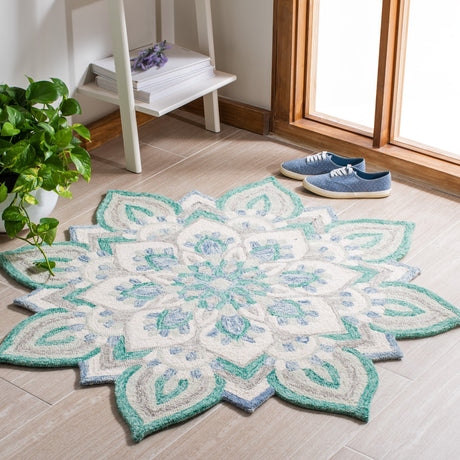 Safavieh Novelty Nov105M Blue/Ivory Rug.