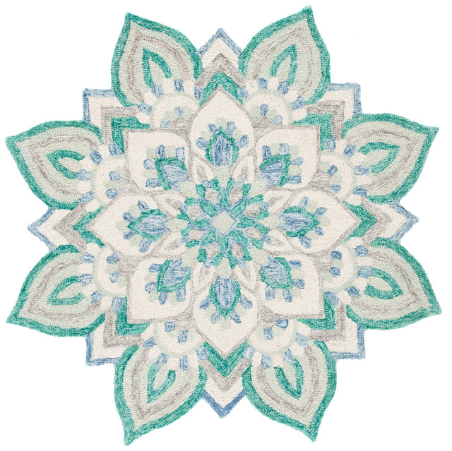 Safavieh Novelty Nov105M Blue/Ivory Rug.
