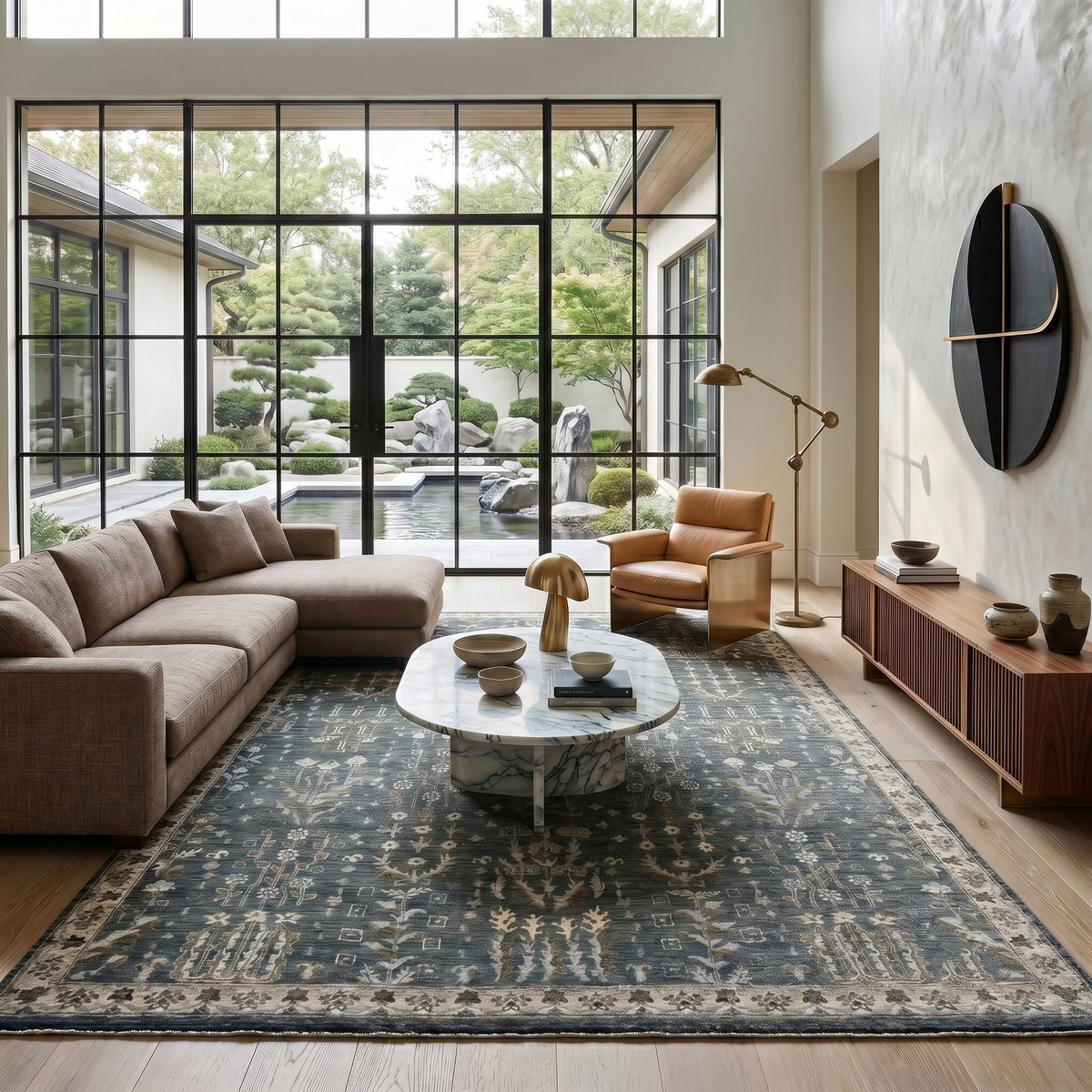 Amer Nuit Arabe NUI-2 Santas Gray area rug - lifestyle view