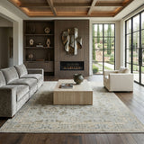 Amer Nuit Arabe NUI-6 Ice Blue area rug - lifestyle view
