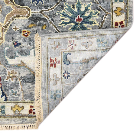 Amer Nuit Arabe NUI-74 Deep Silver area rug - back view