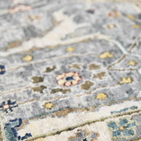 Amer Nuit Arabe NUI-74 Deep Silver area rug - close-up view