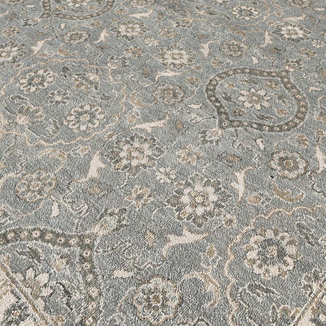 Amer Nuit Arabe NUI-129 Ice Blue area rug - close-up view