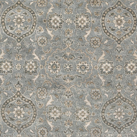 Amer Nuit Arabe NUI-129 Ice Blue area rug - color swatch view