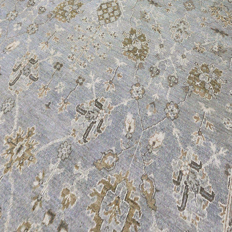 Amer Nuit Arabe NUI-134 Ice Blue area rug - close-up view