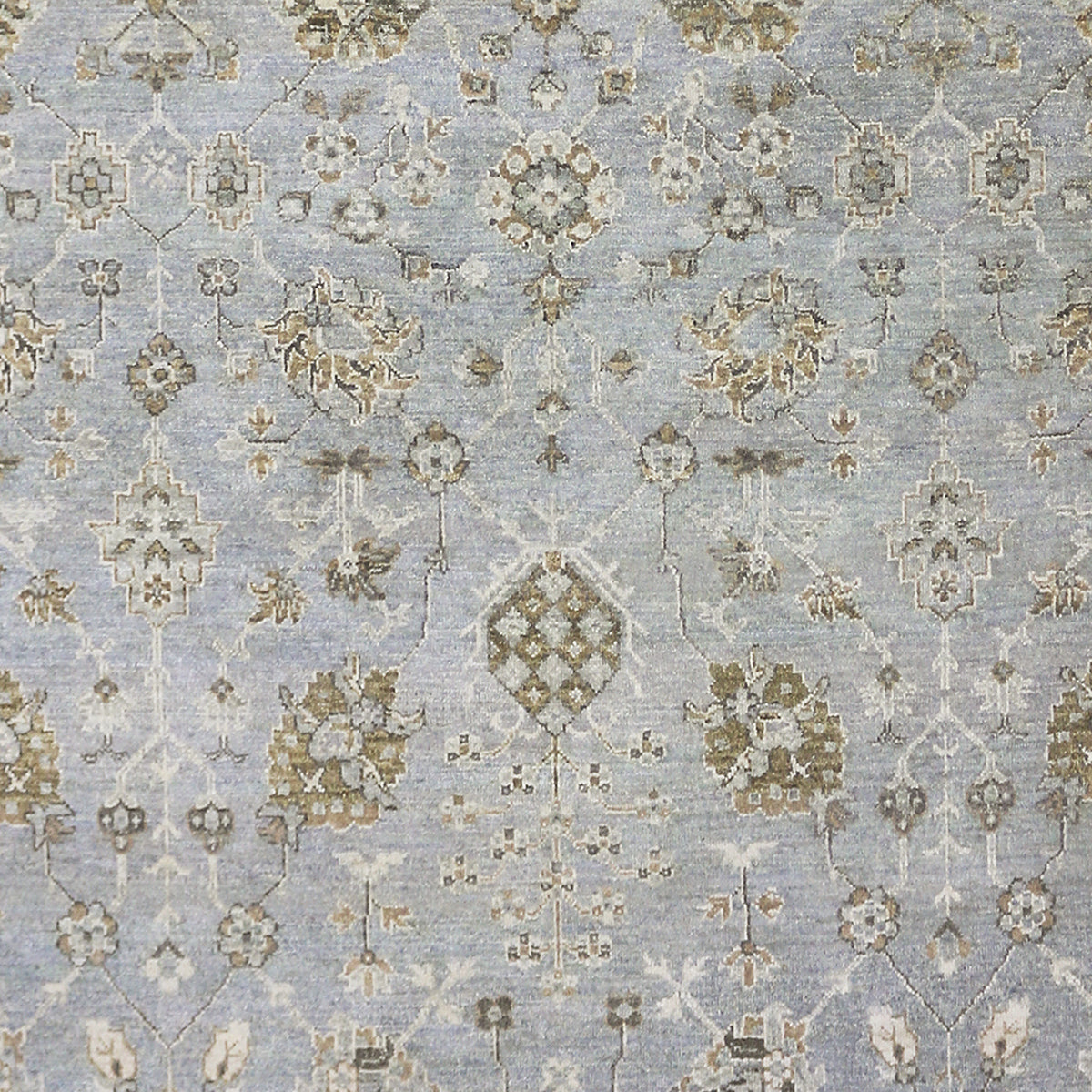 Amer Nuit Arabe NUI-134 Ice Blue area rug - color swatch view