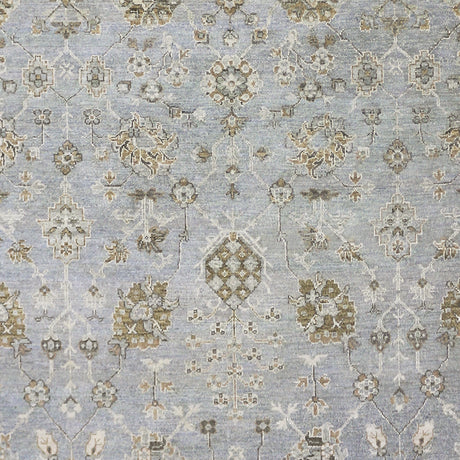 Amer Nuit Arabe NUI-134 Ice Blue area rug - color swatch view