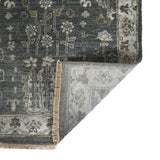 Amer Nuit Arabe NUI-2 Santas Gray area rug - back view