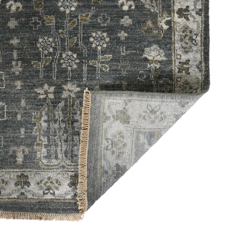 Amer Nuit Arabe NUI-2 Santas Gray area rug - back view