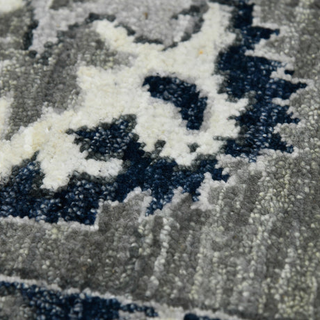 Amer Nuit Arabe NUI-20 Blue Sapphire area rug - close-up view