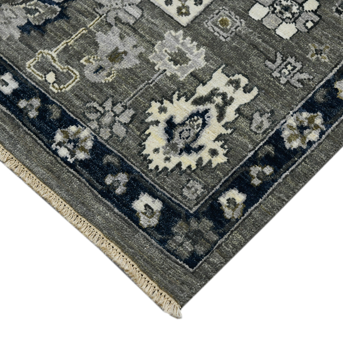 Amer Nuit Arabe NUI-20 Blue Sapphire area rug - corner view