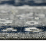 Amer Nuit Arabe NUI-20 Blue Sapphire area rug - profile view