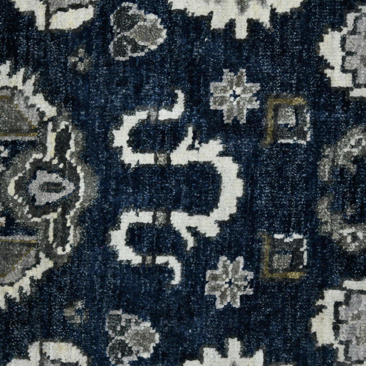 Amer Nuit Arabe NUI-20 Blue Sapphire area rug - color swatch view