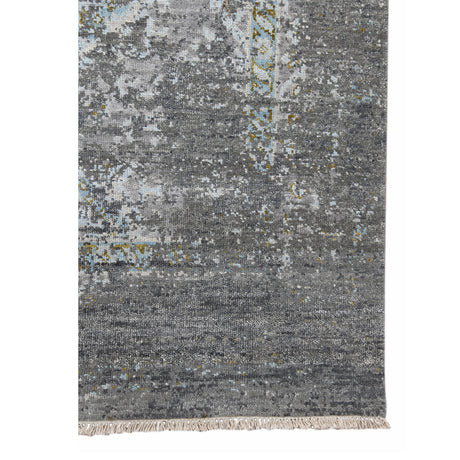 Amer Nuit Arabe NUI-22 Silver Sand area rug - corner view