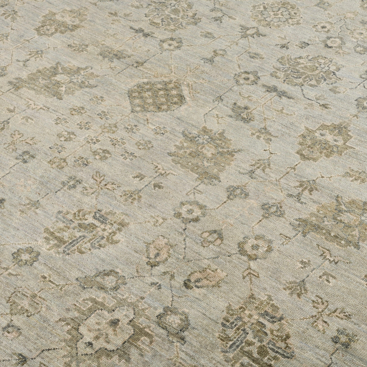 Amer Nuit Arabe NUI-6 Ice Blue area rug - close-up view
