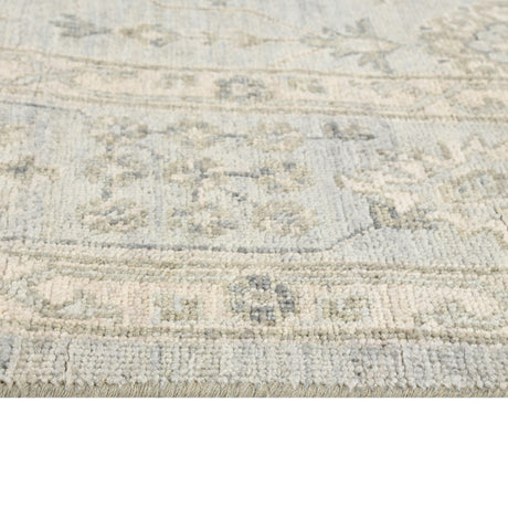 Amer Nuit Arabe NUI-6 Ice Blue area rug - profile view