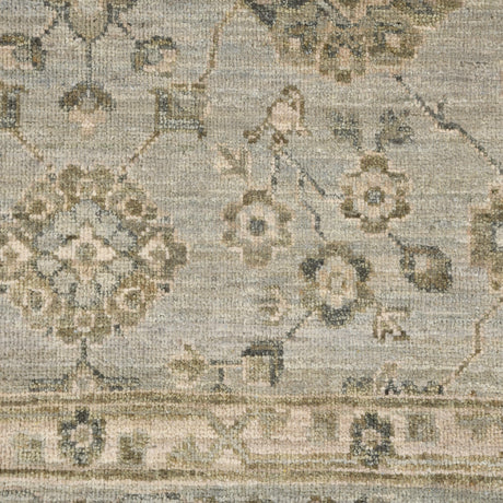 Amer Nuit Arabe NUI-6 Ice Blue area rug - color swatch view