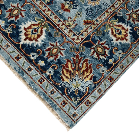 Amer Nuit Arabe NUI-60 Carolina / Indigo area rug - corner view