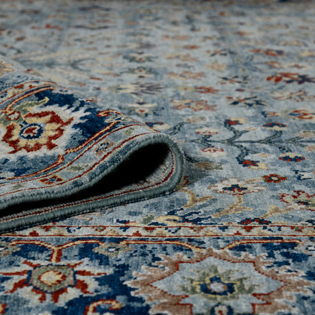 Amer Nuit Arabe NUI-60 Carolina / Indigo area rug - rolled view