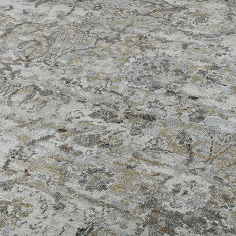Amer Nuit Arabe NUI-88 Medium Gray area rug - close-up view