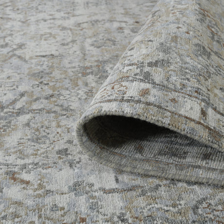 Amer Nuit Arabe NUI-88 Medium Gray area rug - rolled view