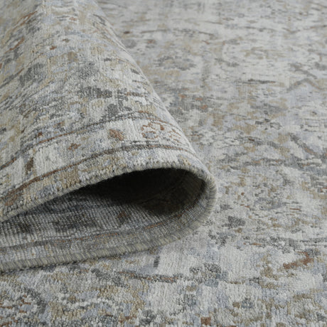 Amer Nuit Arabe NUI-88 Medium Gray area rug - rolled view