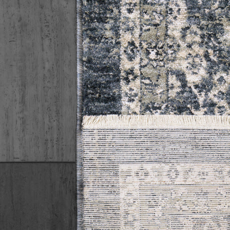 Dynamic Rugs Octo 6907 Power Loomed Traditional Navy/Ivory Rug