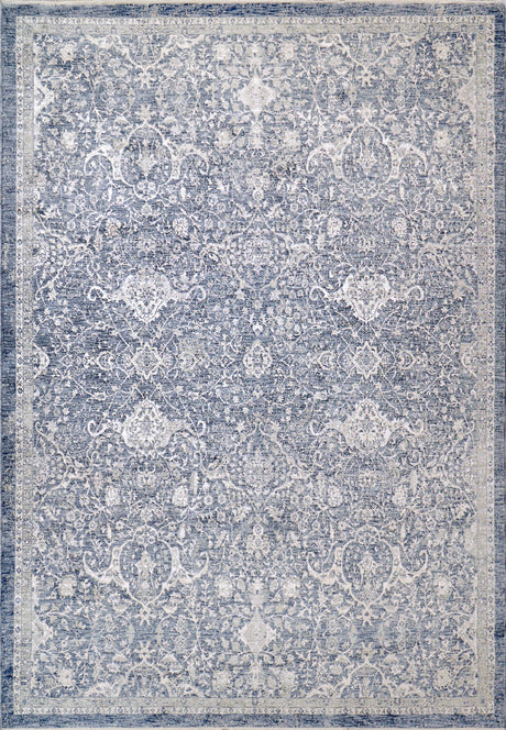 Dynamic Rugs Octo 6907 Power Loomed Traditional Navy/Ivory Rug