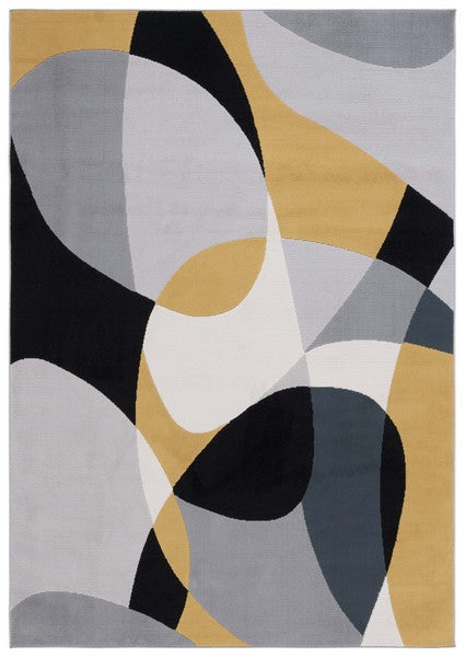 Safavieh Odyssey Ody824G Grey/Gold Black Rug.