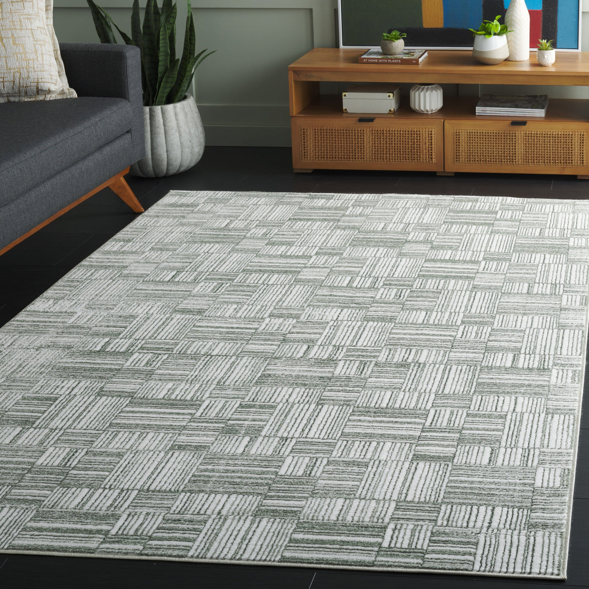 Safavieh Orchard Orc214Y Green/Ivory Rug.