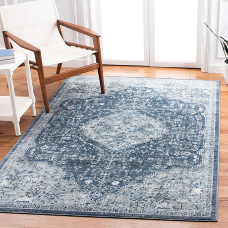 Safavieh Oregon Ore858N Navy/Ivory Rug.