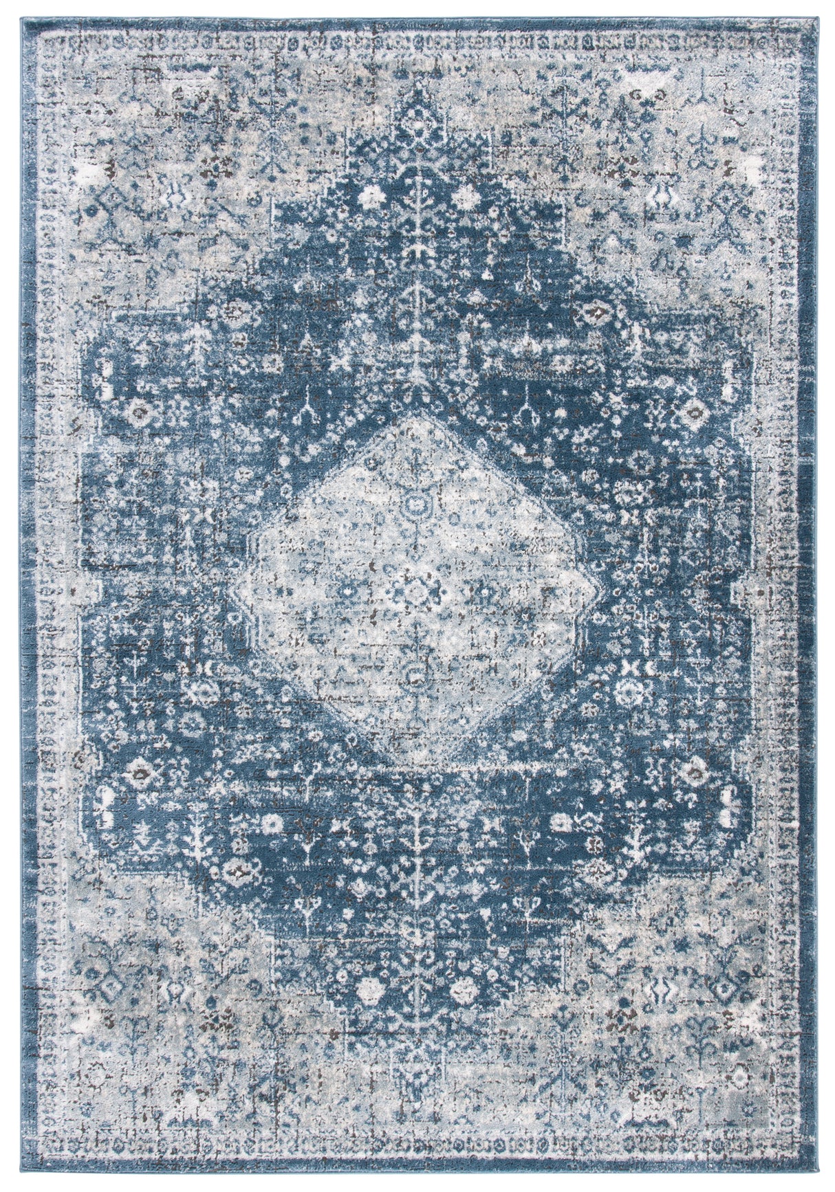 Safavieh Oregon Ore858N Navy/Ivory Rug.